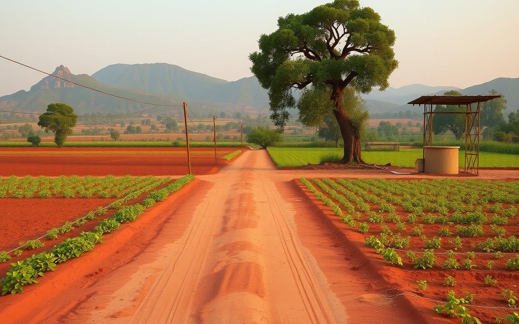 Paddy fields on the Godavari floodplain near Bhadrachalam with forested hills beyond, Bhadradri Kothagudem district