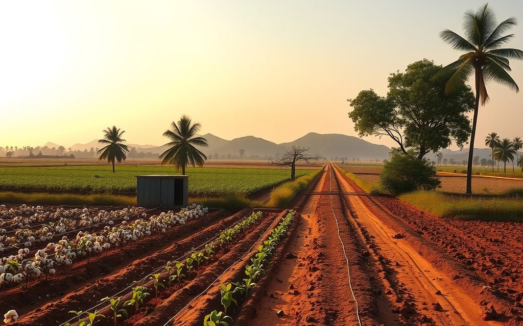 Mango orchard and red-loam farm land with a borewell near Rudraram, Patancheru mandal, Sangareddy district